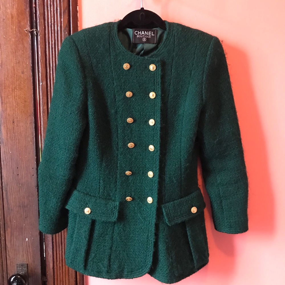 Emerald green Chanel jacket